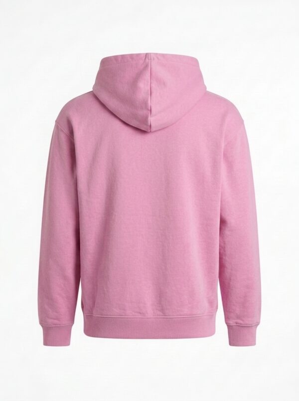 SD Hoodies XX pink hoodie back view heavyweight fleece clean design