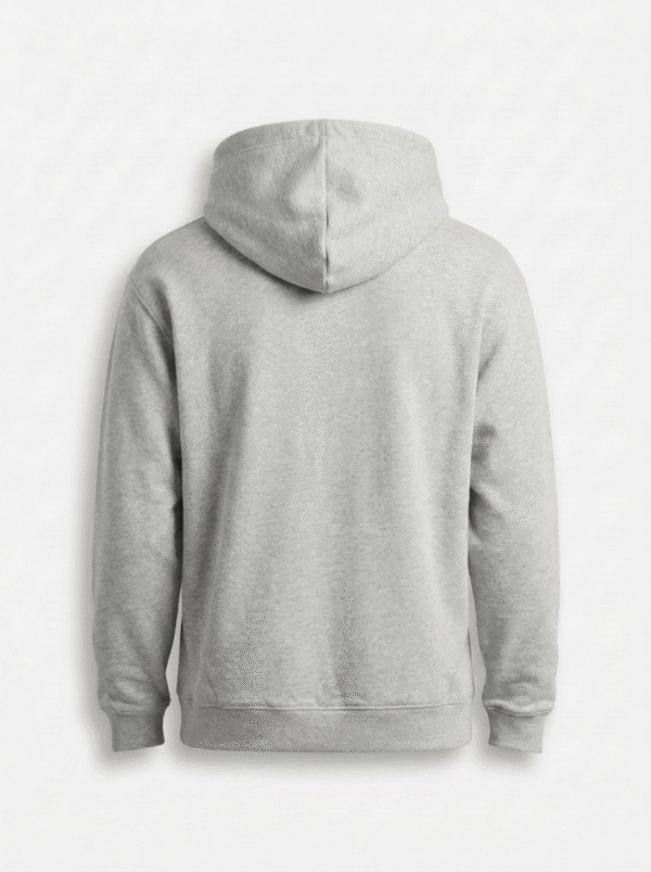 DUTCHAFRO Palestine gray hoodie back view heavyweight fleece clean design